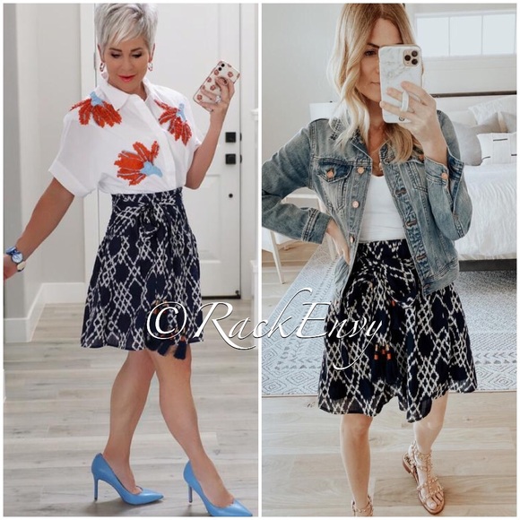 NWT ANTHROPOLOGIE RIMBAUD TIE-WAIST MINI SKIRT - Picture 5 of 8